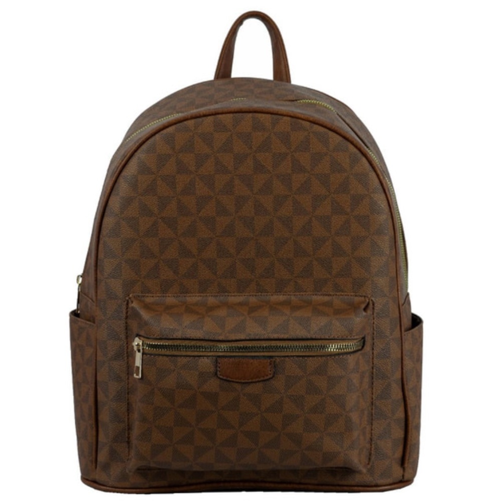 Designer Inspired Brown Monogram Large Backpack N… - image 7